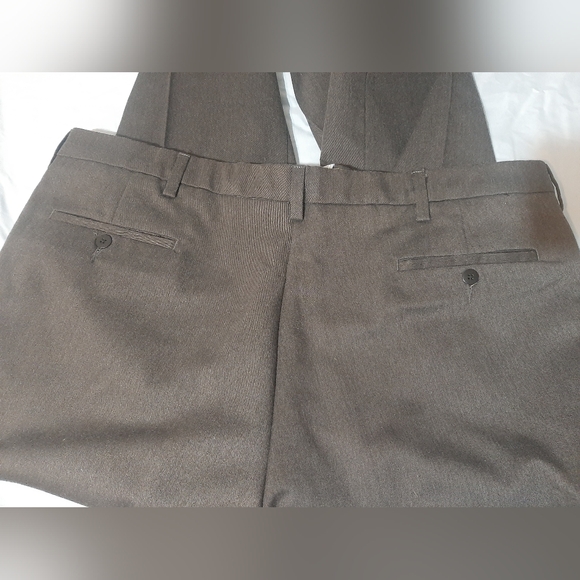 Mens Savane Gray Dress Pants 42 X 30 - Picture 2 of 6